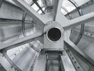Vue intérieure du tambour filtrant d'un filtre à tambour BIOTRADE.